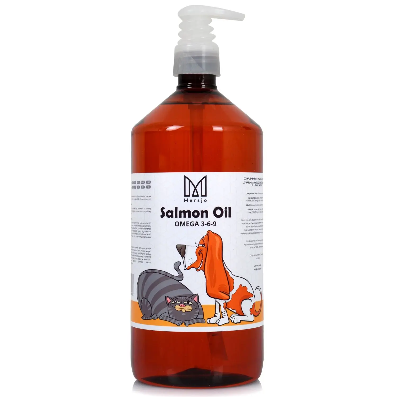 100% OLEJ Z ŁOSOSIA Z DOZOWNIKIEM 1000 ml