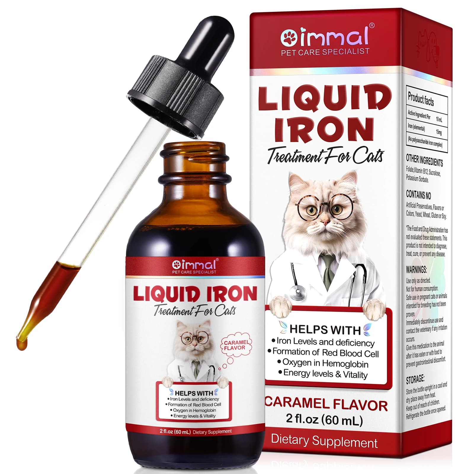 OIMMAL Liquid Iron – płynne żelazo dla kotów