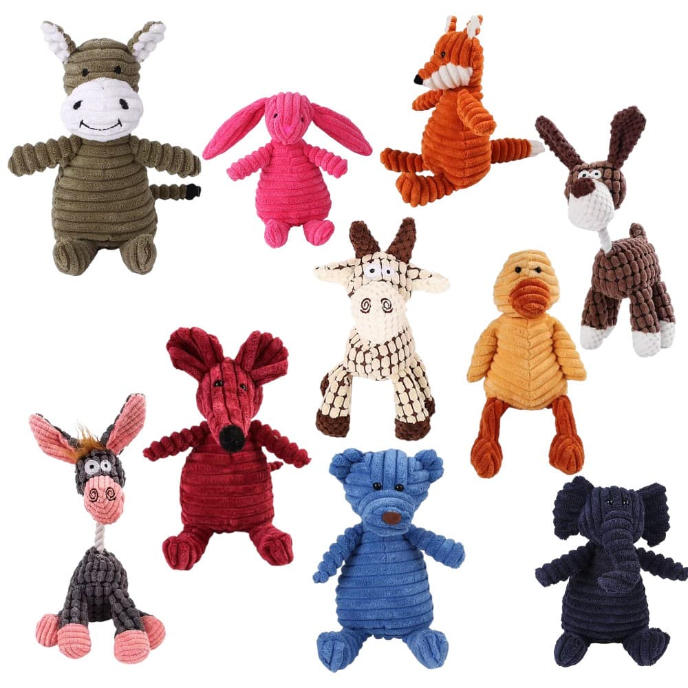 Pluszowa zabawka dla psa w kształcie zwierząt